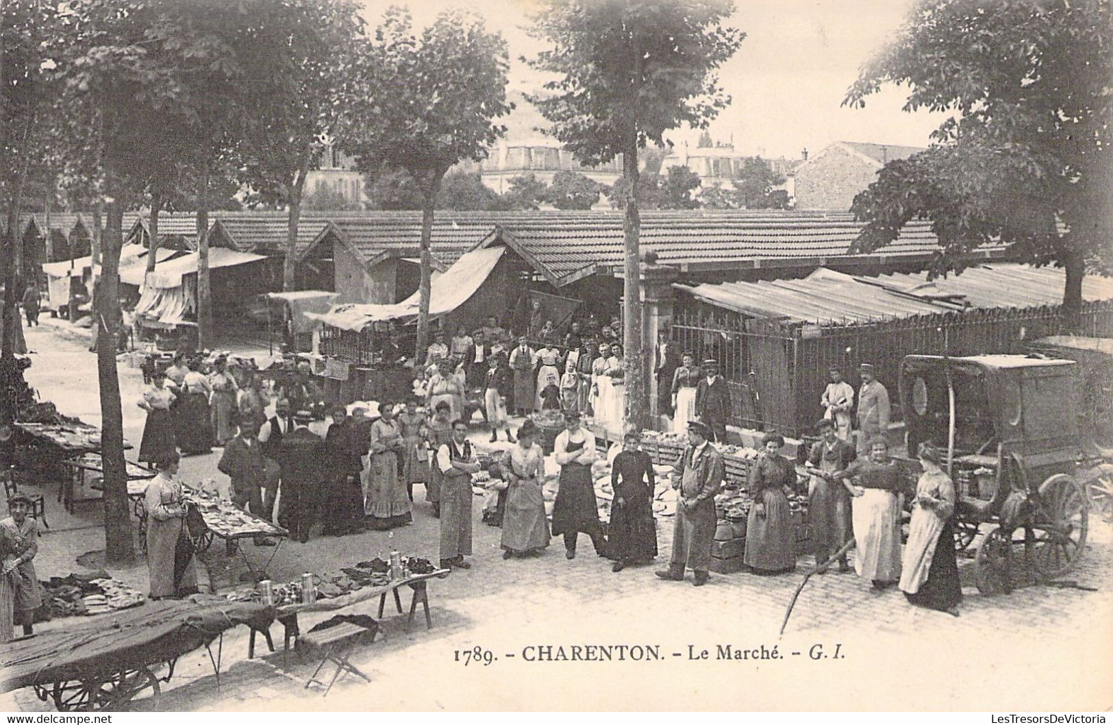 MARCHES - CHARENTON - Le Marché - GI - Carte Postale Ancienne - Mercados