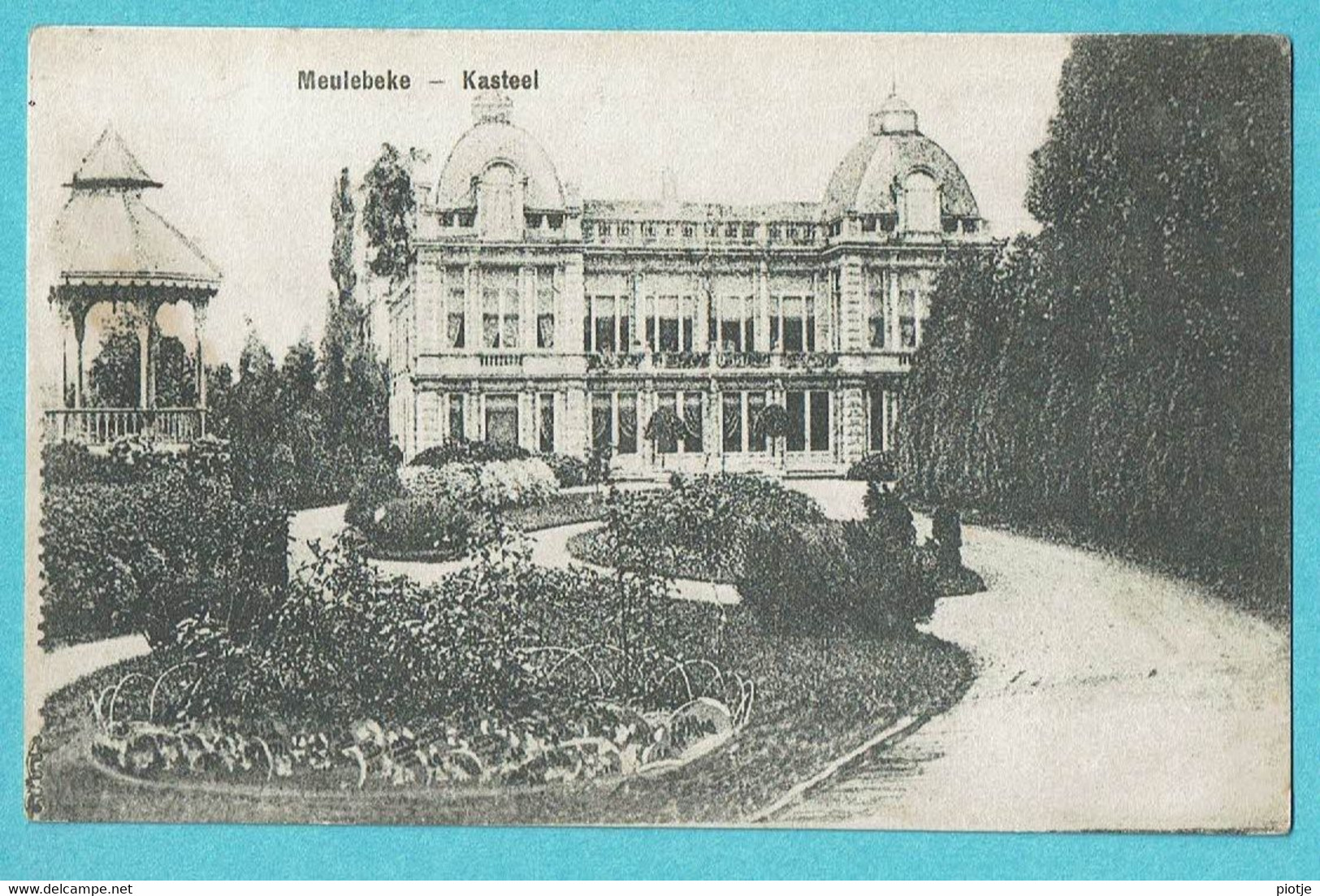 * Meulebeke (West Vlaanderen) * (Uitg J. Bruggeman - Minnaert) Kasteel, Chateau, Castle, Schloss, Jardin, Garden - Meulebeke