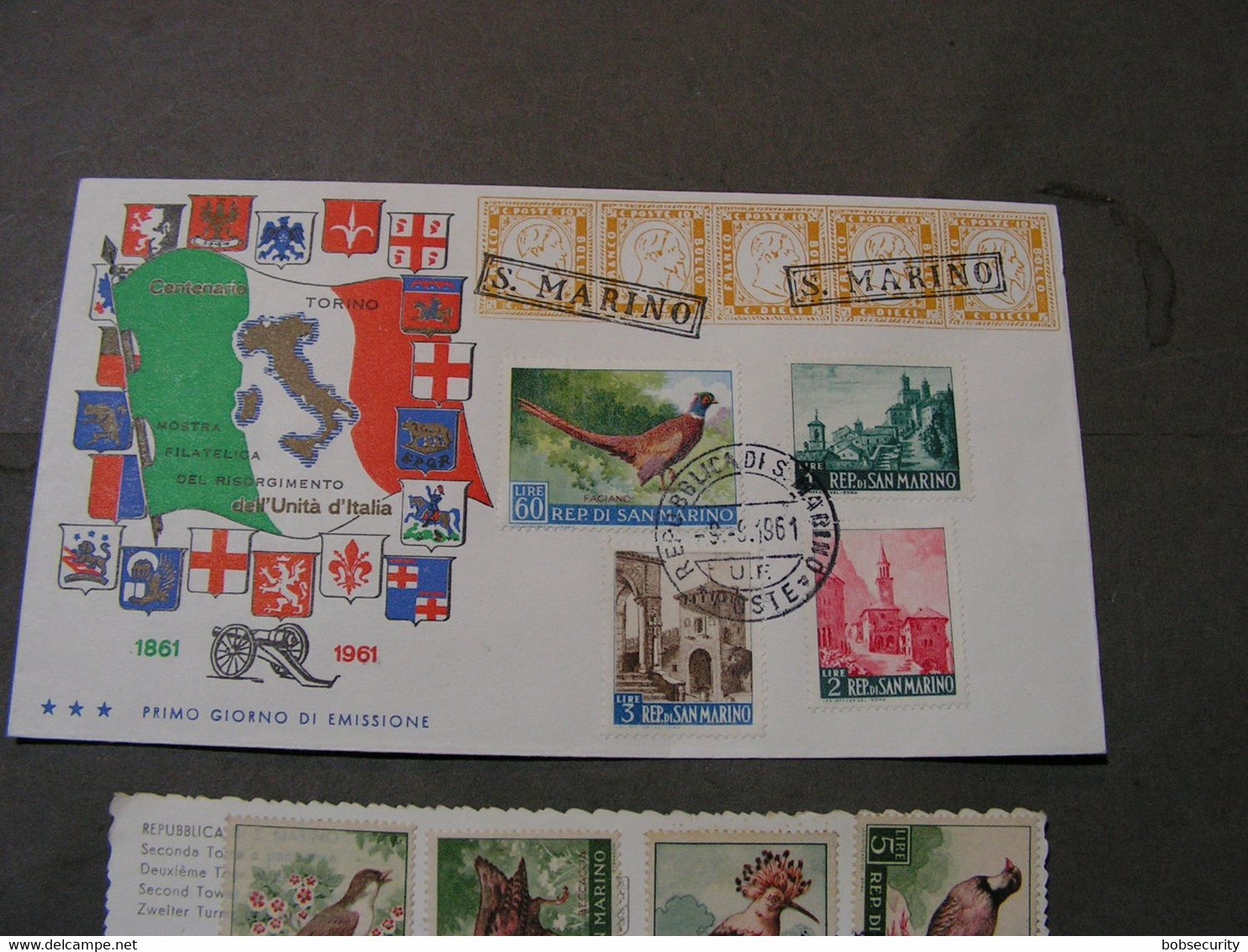 San Marino , FDC  Birds , Vögel Lot - Lettres & Documents