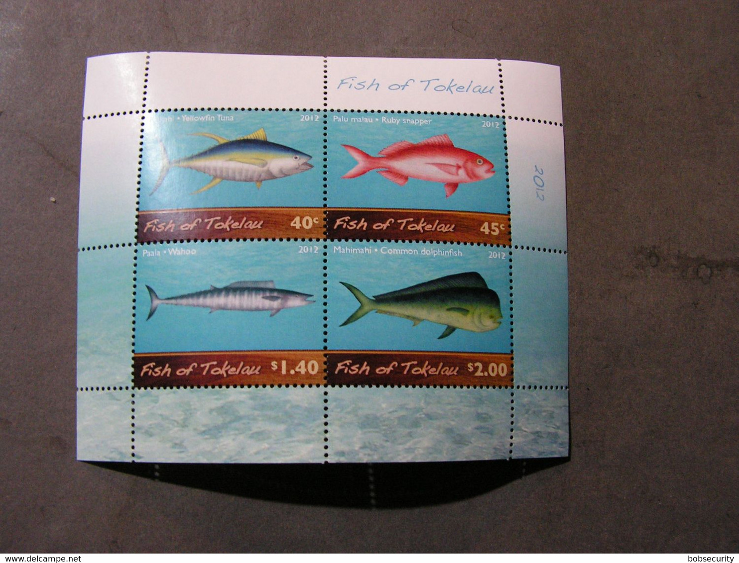 Tokelau Fische  2012  ** MNH  Block 48 - Tokelau