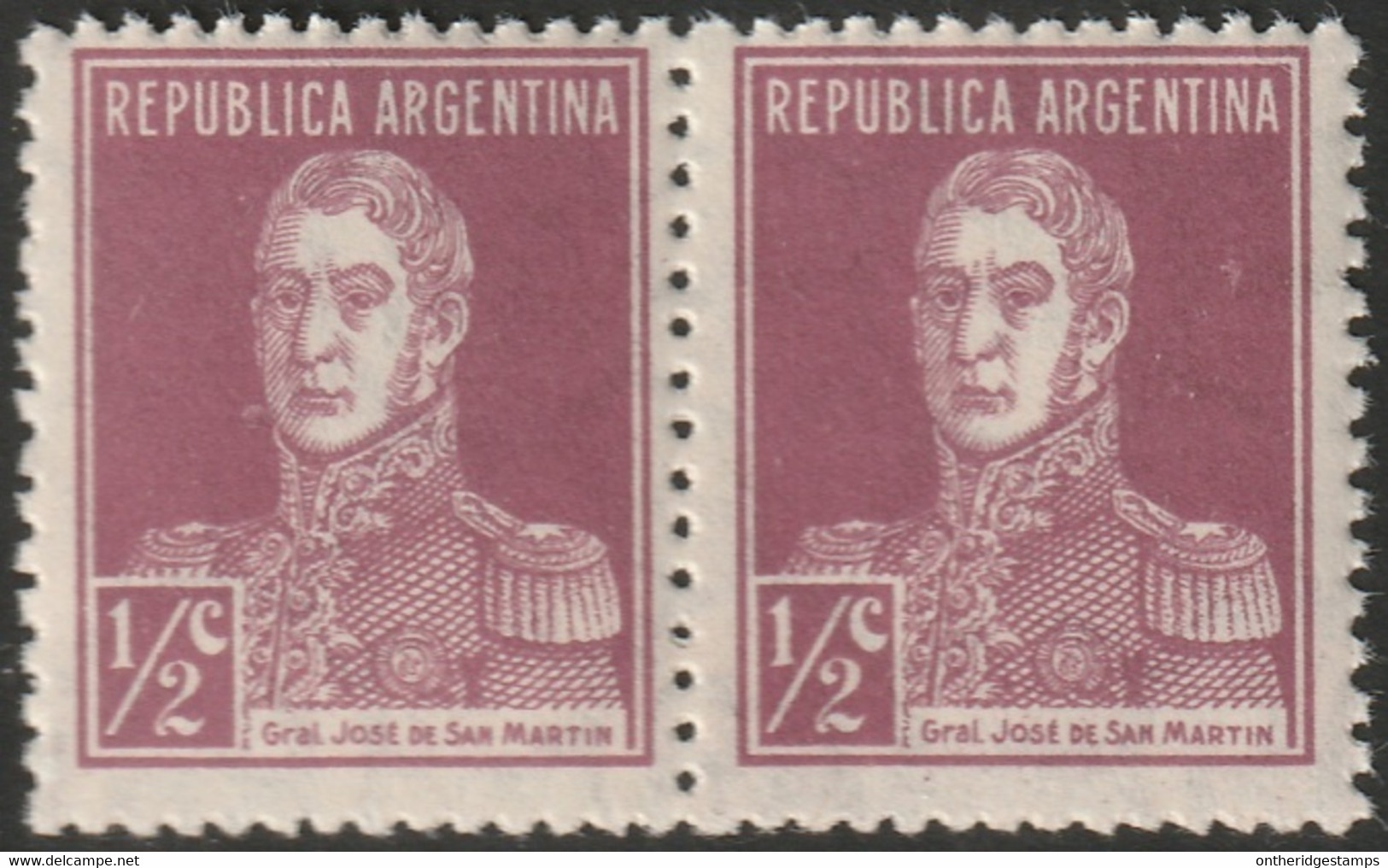 Argentina 1923 Sc 340  Pair MNH** - Unused Stamps