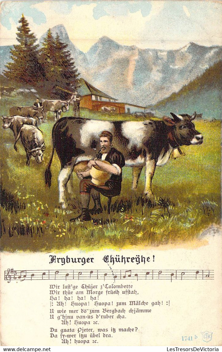 Musique - Chanson - Aegburger ChÜhreghe - Carte Postale Ancienne - Musique Et Musiciens