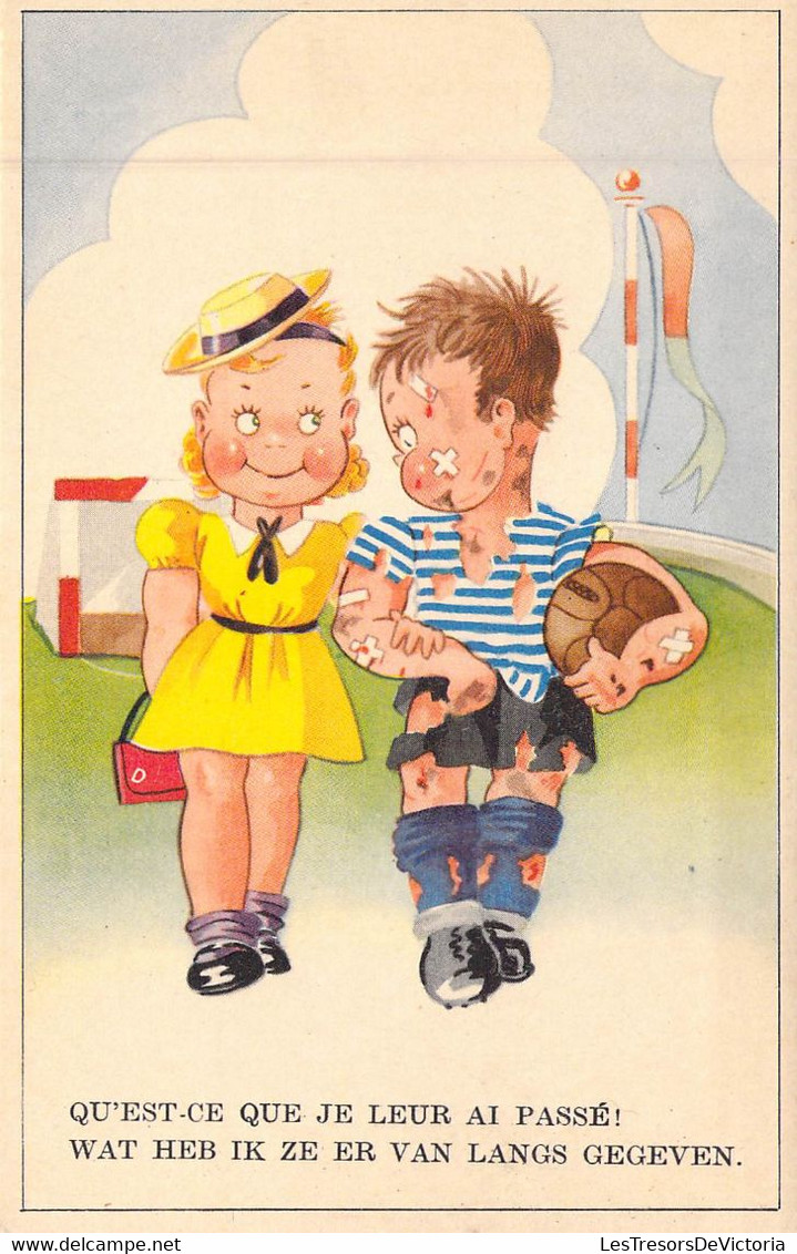 HUMOUR - Enfants - Qu'est Ce Que Je Leur Ai Passé! - Illustration Non Signée - Carte Postale Ancienne - Humor