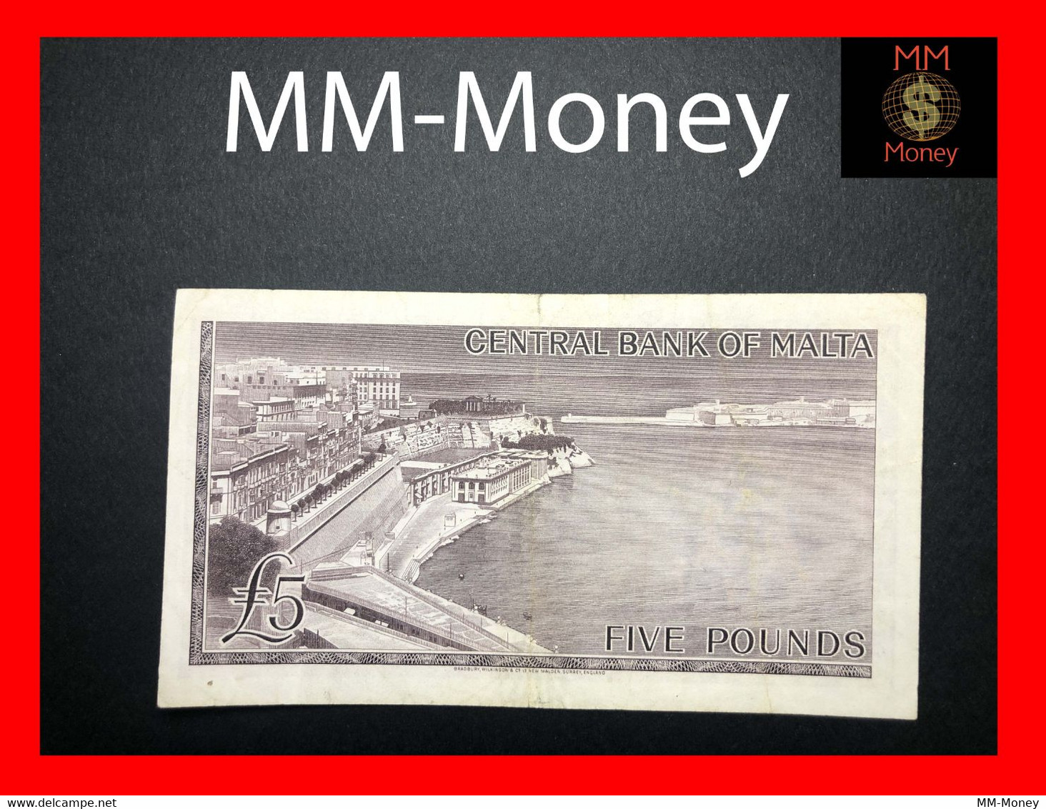 MALTA  5 £   1967   P. 30    VF+ - Malta