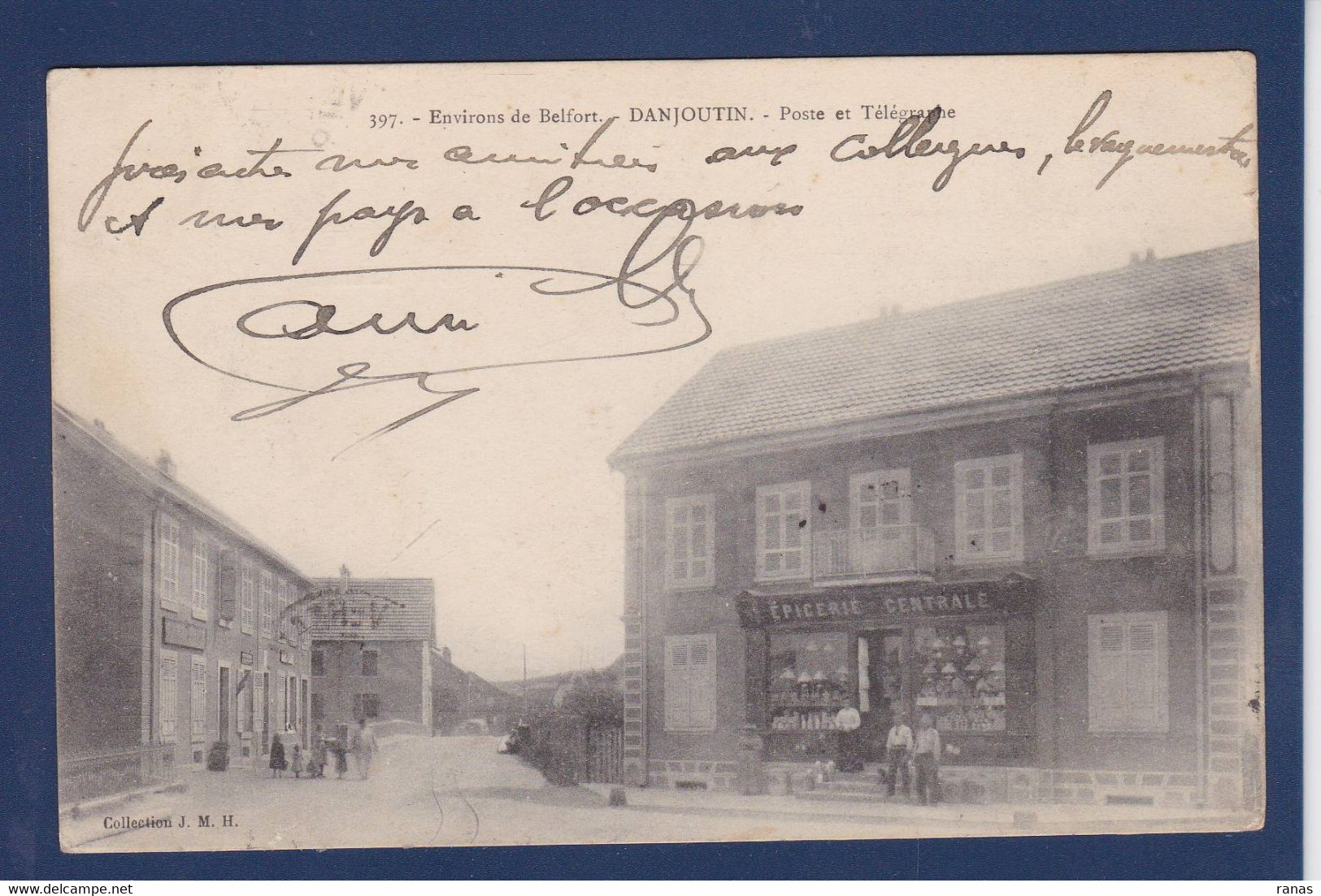 CPA [90] Territoire De Belfort > Danjoutin La Poste Commerce Shop - Danjoutin