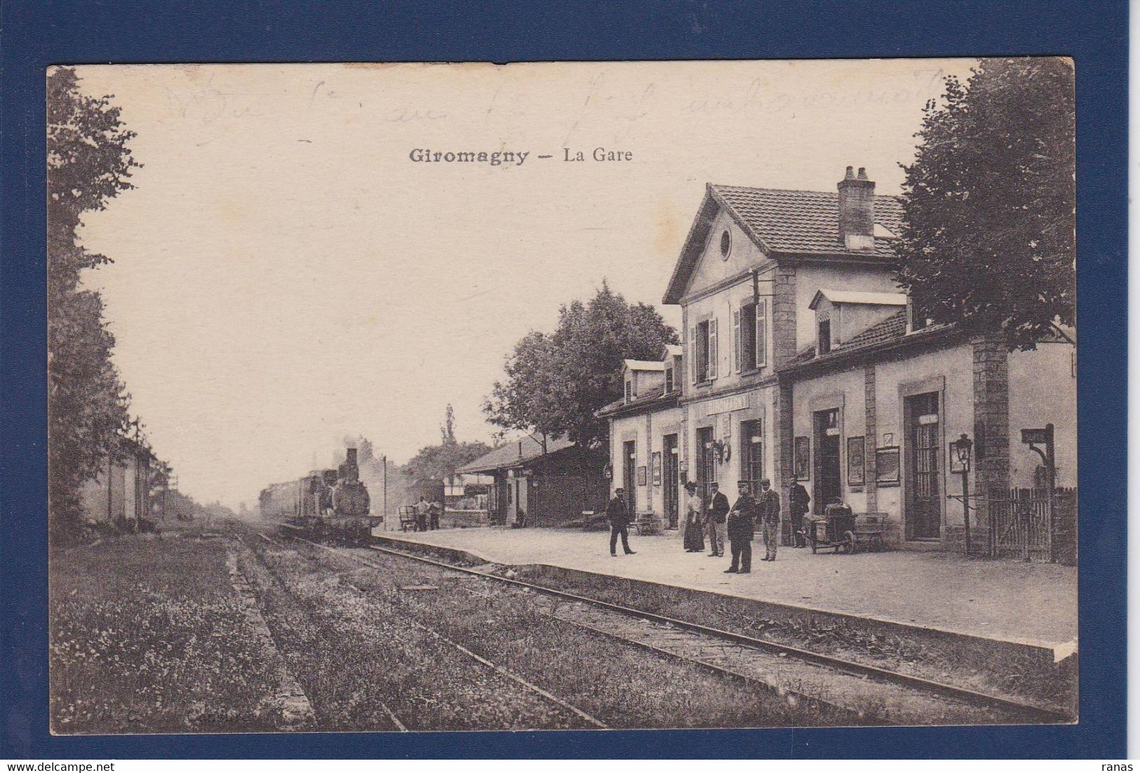 CPA [90] Territoire De Belfort > Voir Dos Giromagny Gare Station Train Chemin De Fer - Giromagny