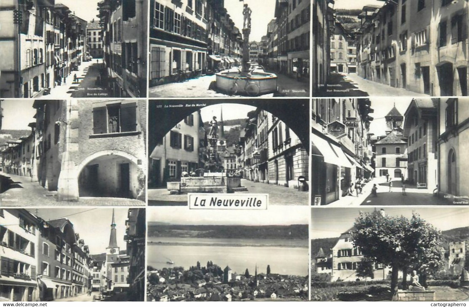 Postcard Switzerland La Neuveville Multi View - La Neuveville
