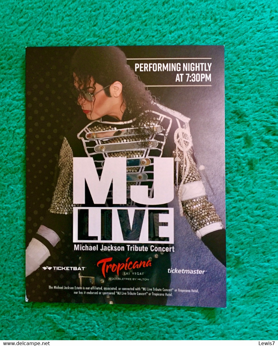 Advertising Ticket : Michael Jackson Show - Programmes
