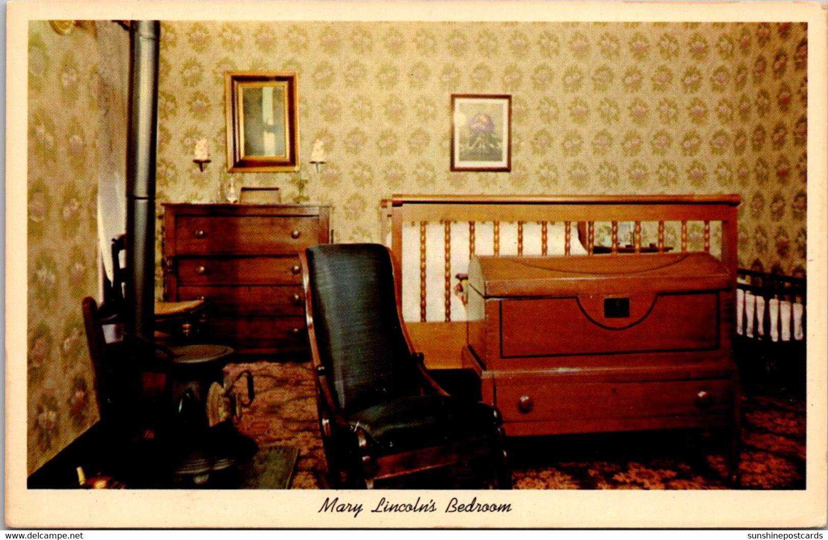 Illinois Springfield Abraham Lincoln's Home Mary Lincoln's Bedroom - Springfield – Illinois