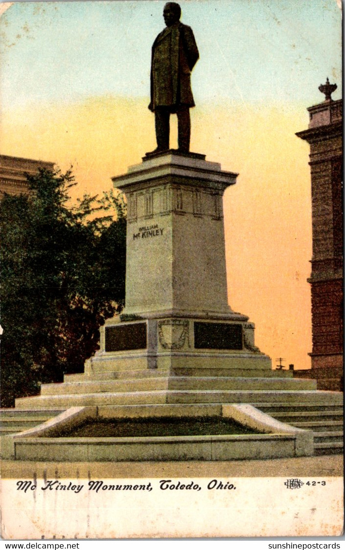 Ohio Toledo McKinley Monument 1908 - Toledo