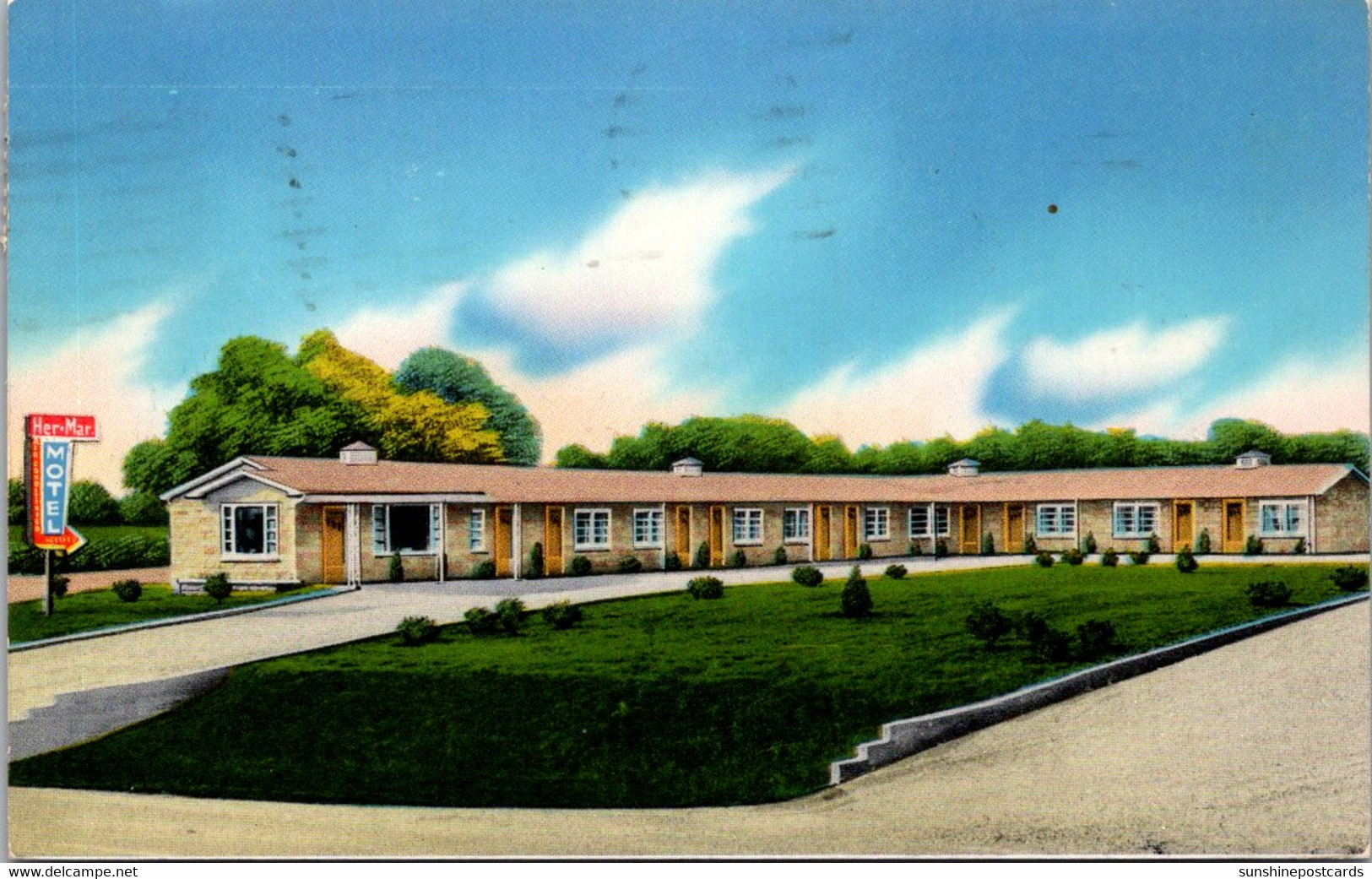 Alabama Huntsville The Her-Mar Motel 1956 - Huntsville