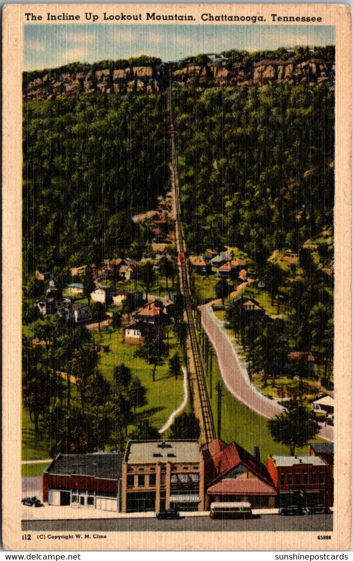 Tennessee Chattanooga The Incline Up Lookout Mountain 1945 - Chattanooga