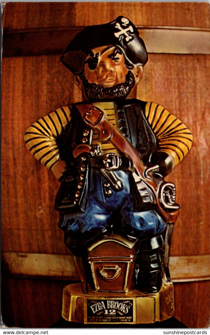 Kentucky Frankfort Ezra Brooks Straight Bourbon Whiskey Pirate Decanter - Frankfort