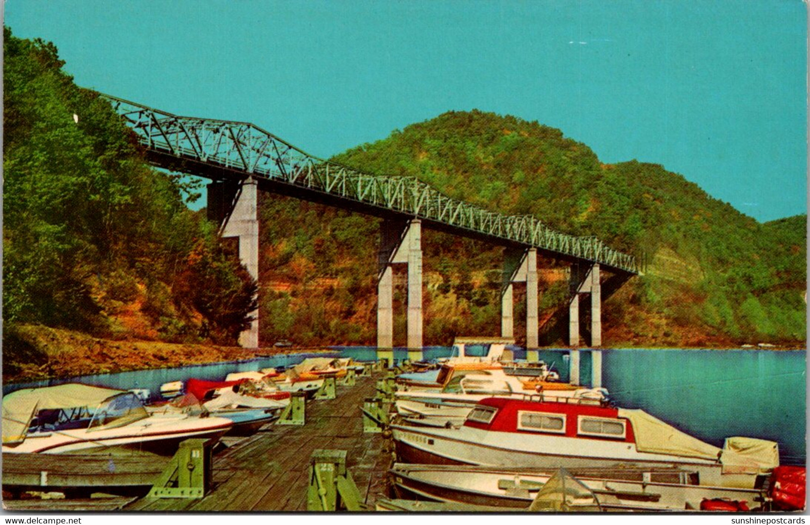 West Virginia Hinton Bluestone Bridge As Viewed From Boat Dock - Other & Unclassified