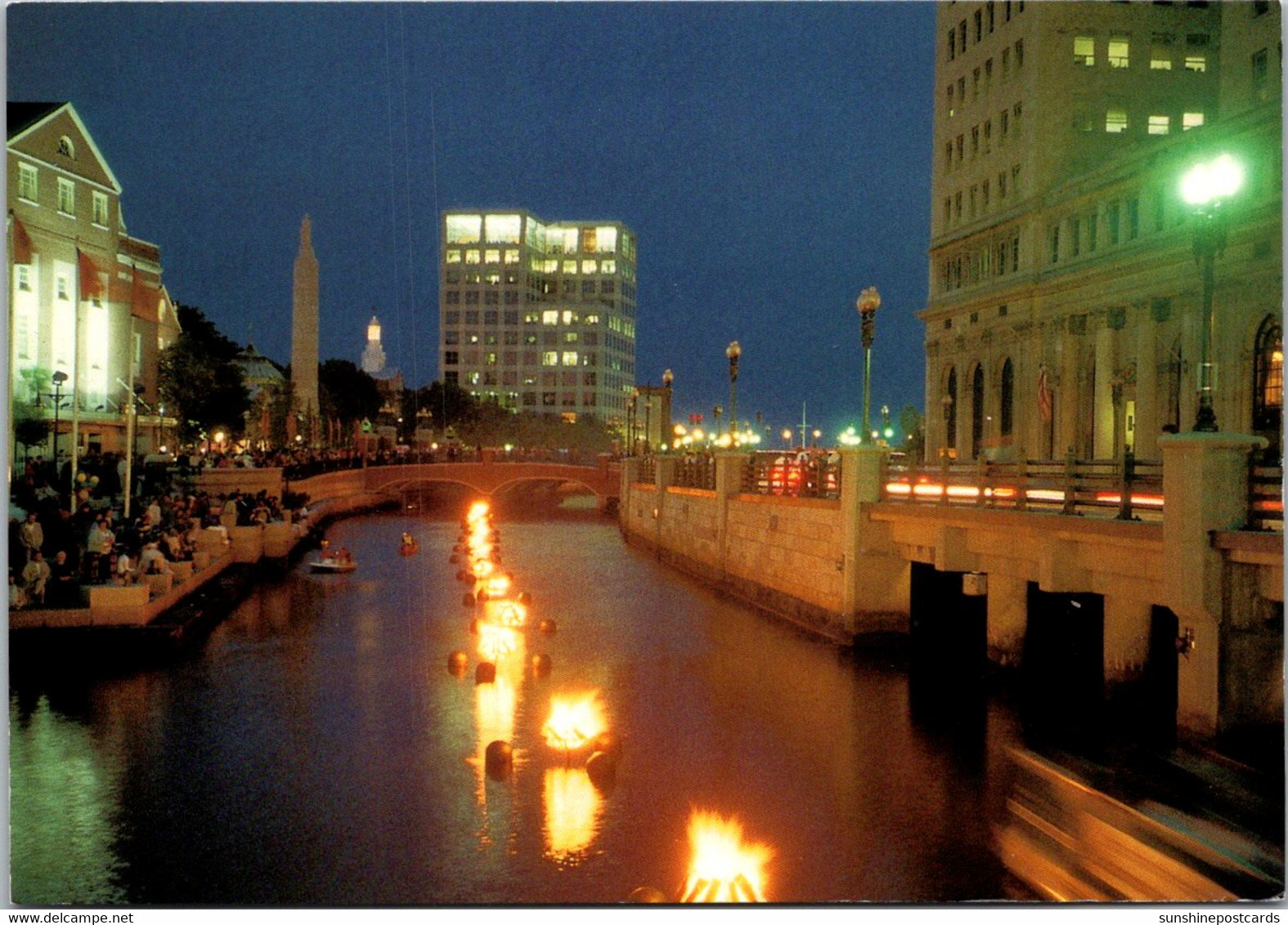 Rhode Island Providence "Waterfire" Illuminated Form Of Art - Providence