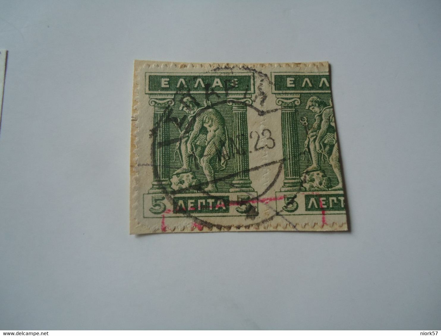 GREECE POSTMARK  ΣΠΑΡΤΗ 1923 - Marcophilie - EMA (Empreintes Machines)