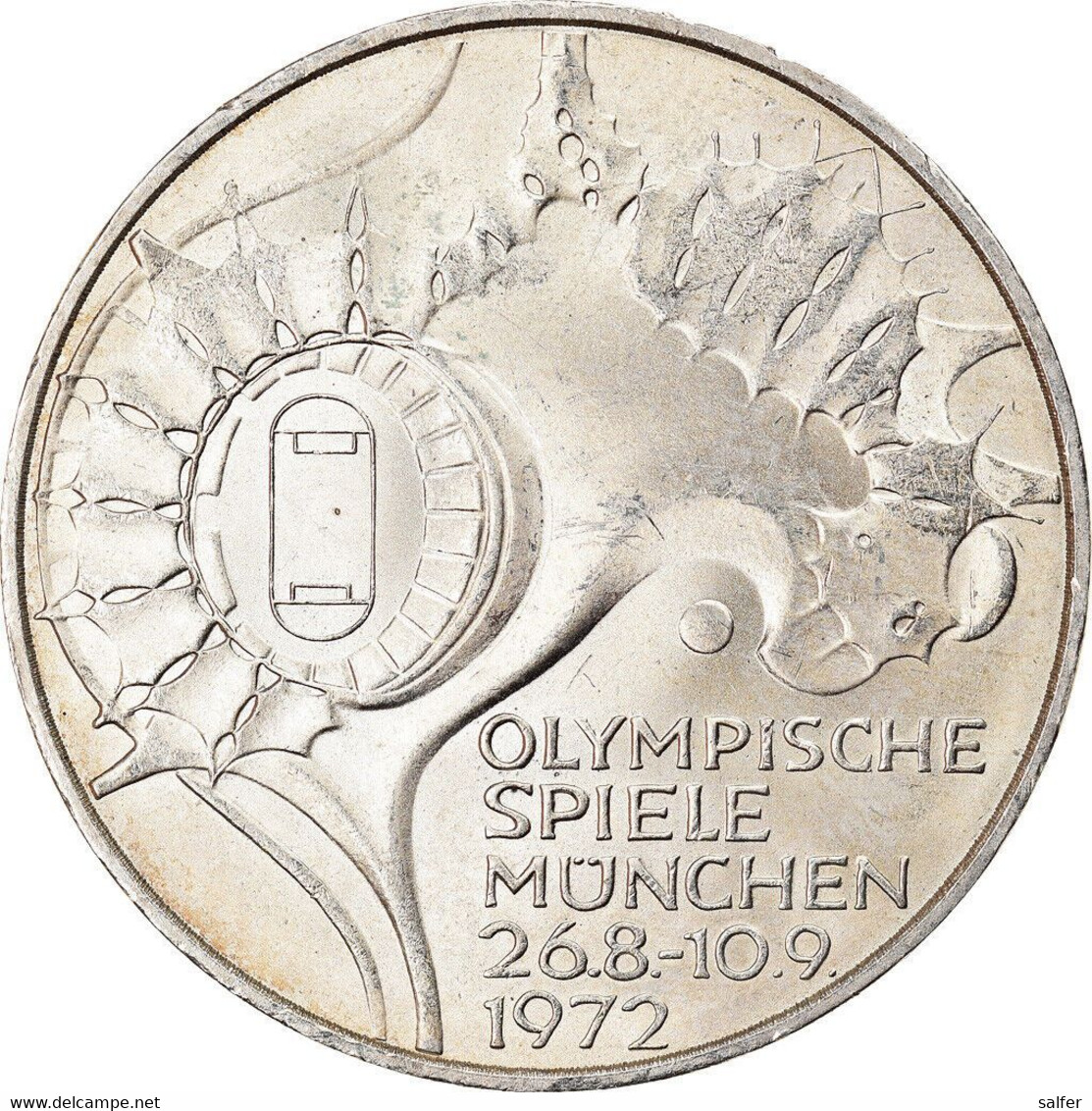 GDERMANIA  1972 OLIMPIADI DI MONACO  ARGENTO FDC - Gedenkmünzen