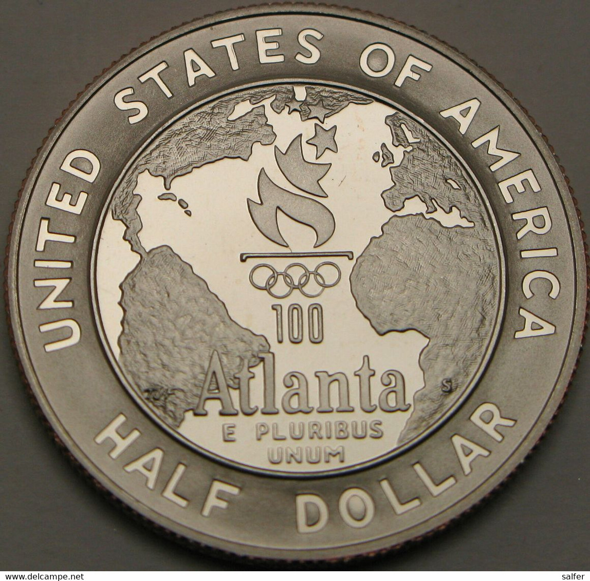 USA  1995  Olimpiadi Di Atlanta  1/2 Dollaro  Copper-nichel Placcato AG  FS - 1964-…: Kennedy