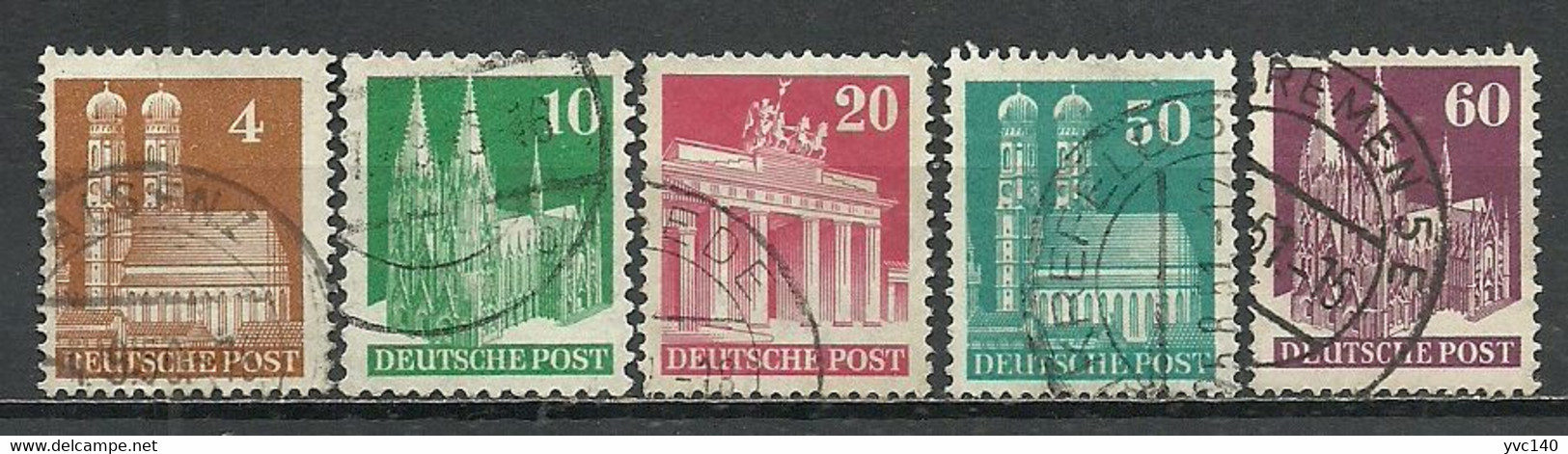 Germany; 1948 Monuments - Afgestempeld