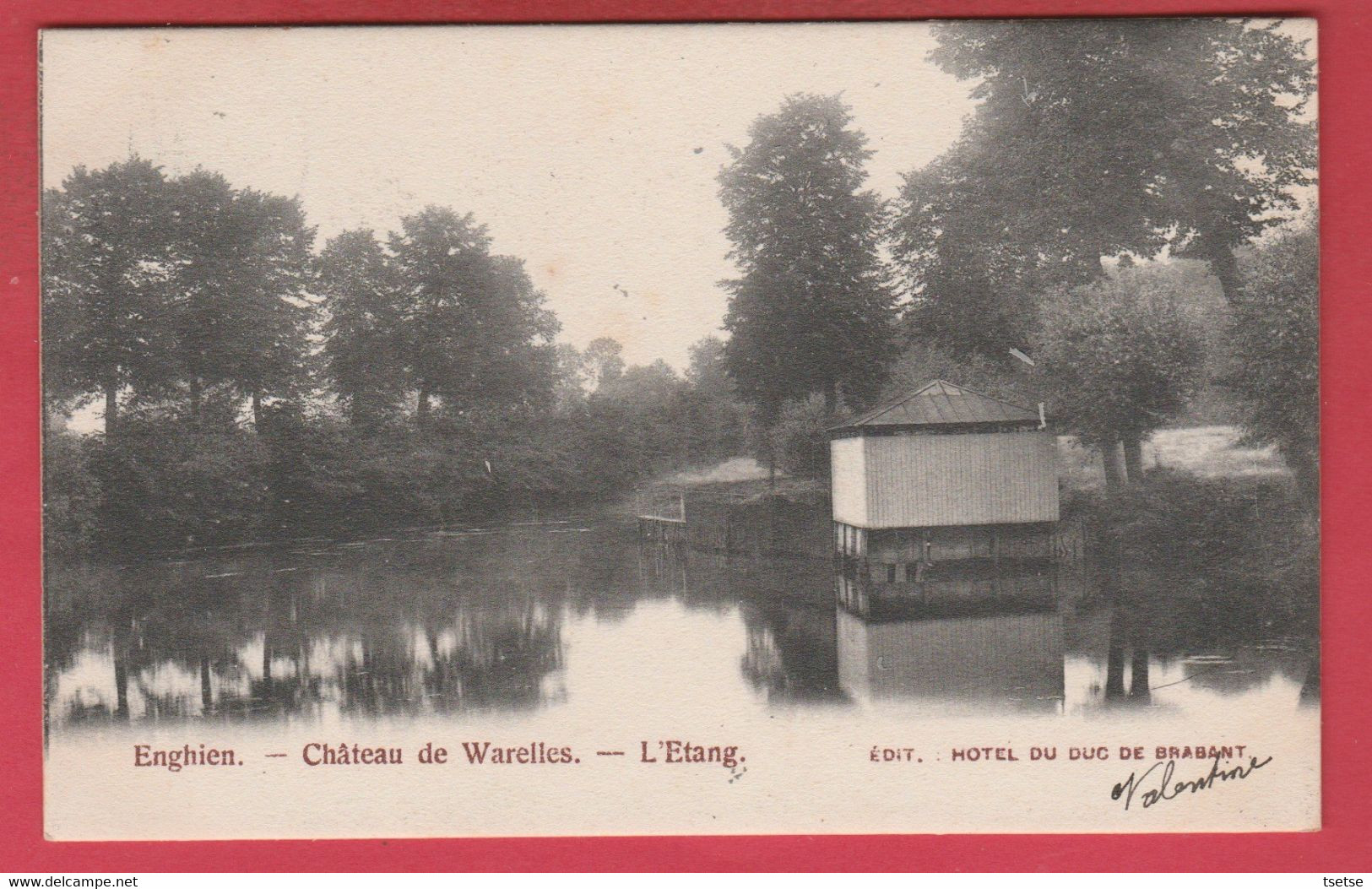 Enghien - Château De Warelles - L'Etang -1902 ( Voir Verso ) - Enghien - Edingen