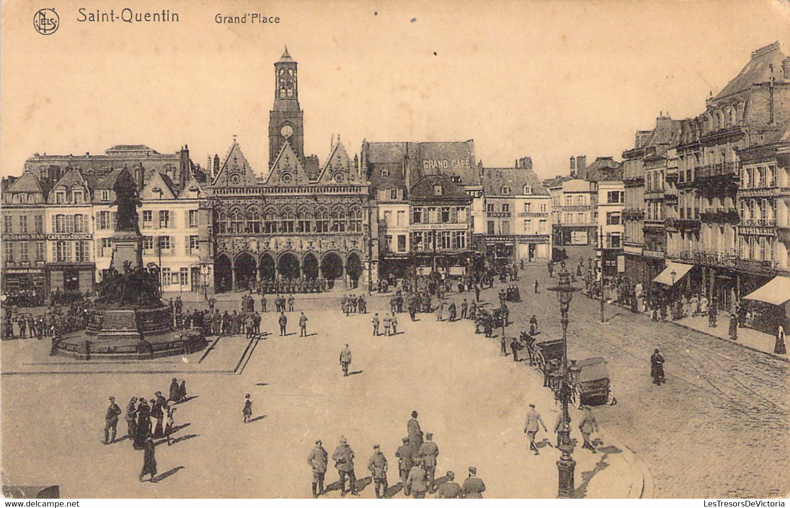 FRANCE - 02 - Saint Quentin - Grand' Place - Nels - Carte Postale Ancienne - Saint Quentin