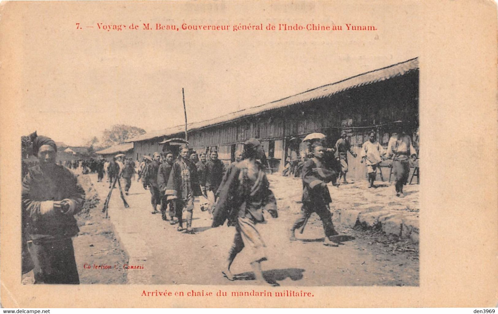 CHINE - Voyage De M. Beau, Gouverneur Général De L'Indo-Chine Au Yunam - Arrivée En Chaise Du Mandarin Militaire - Chine