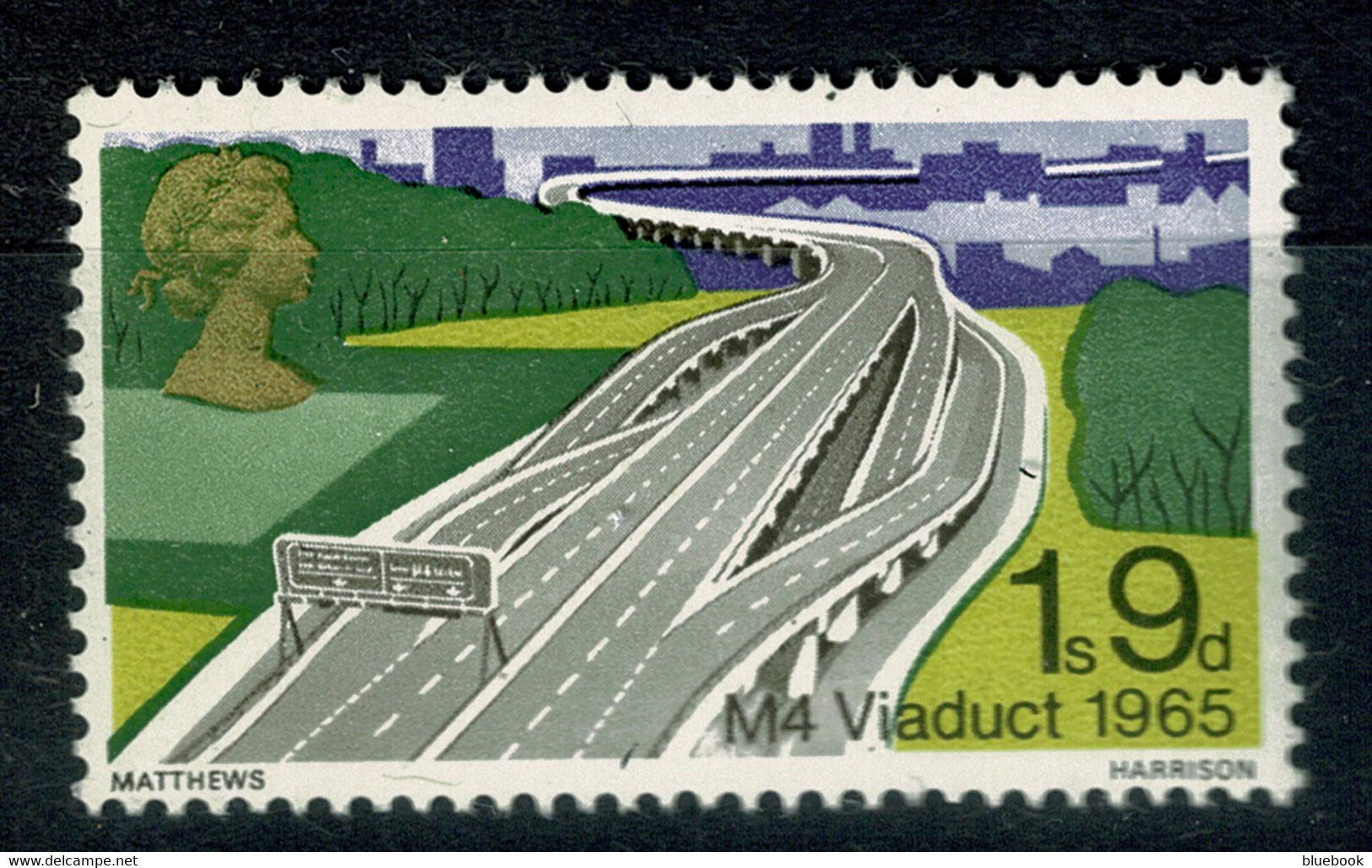 Ref 1598 - GB 1968 - Bridges 1s/9d - Missing Phosphor MNH - Variétés, Erreurs & Curiosités