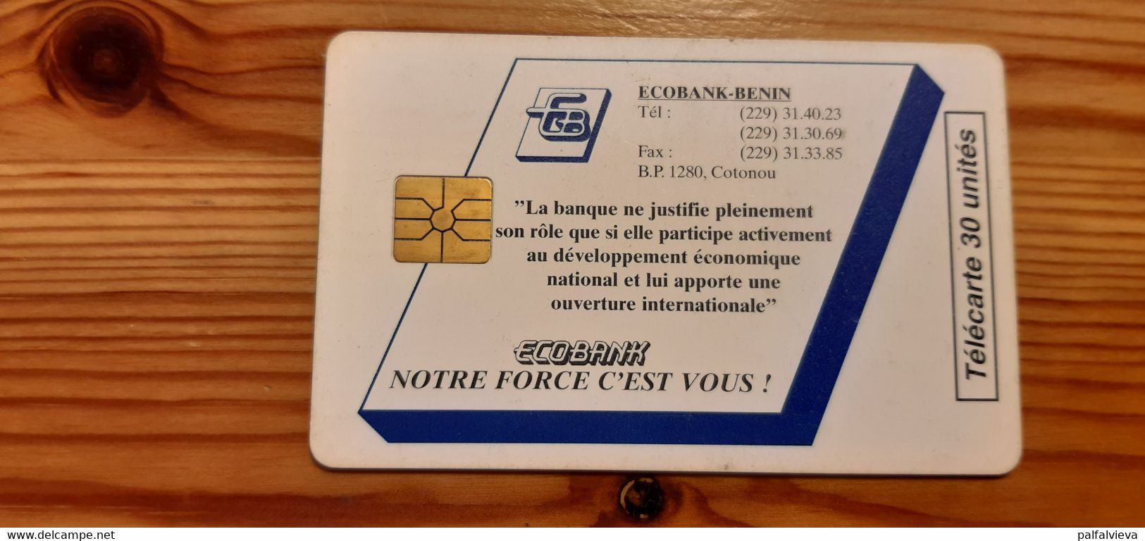 Phonecard Benin - Ecobank - Bénin