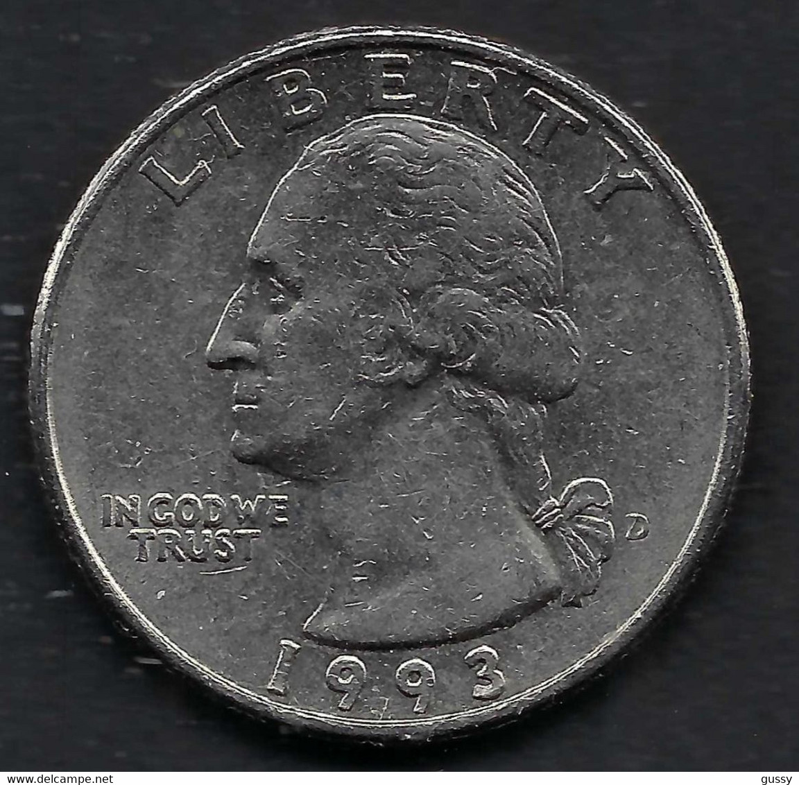 ETATS UNIS 1993: Pièce De 1 Quarter (= 25c), B état - Other - America