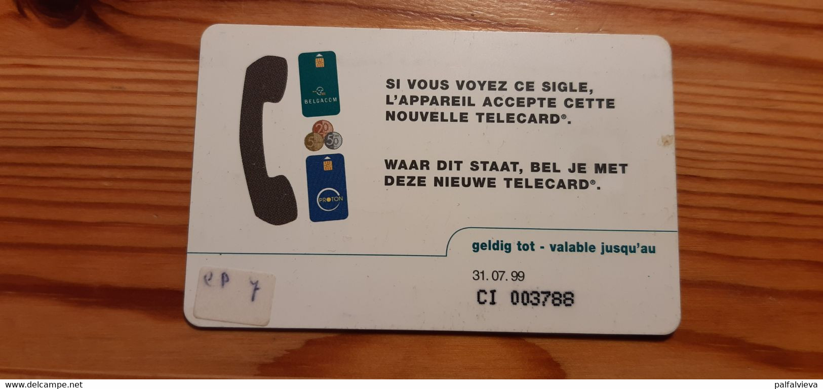 Phonecard Belgium - 1000 BEF, Exp: 31.07.1999. - Con Chip