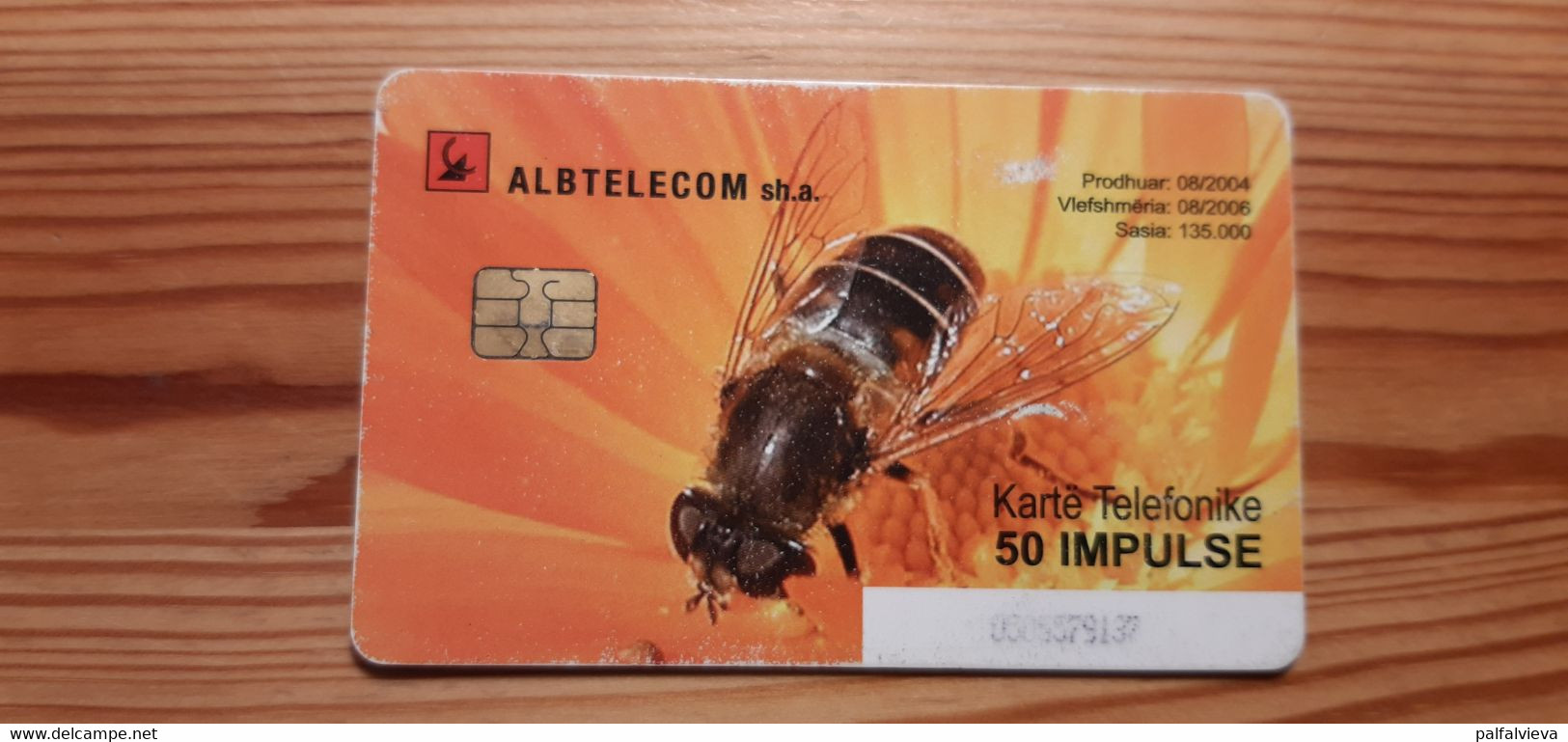 Phonecard Albania - Insect, Bee - Albania