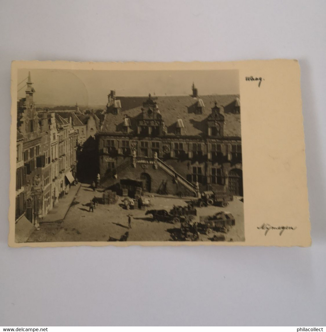 Nijmegen // Echte Foto // Zicht Waag (veel Te Zien - Zie Detail) 1934 - Nijmegen
