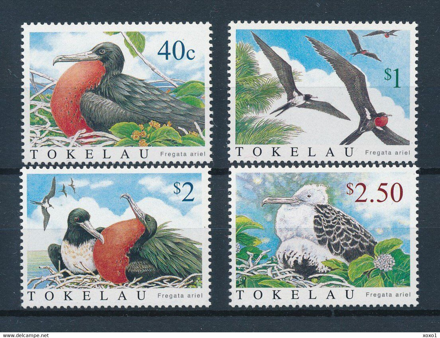 TOKELAU 2004 MiNr. 348 - 351 Tokelau-Inseln BIRDS Lesser Frigatebird 4v  MNH ** 8.20 € - Tokelau