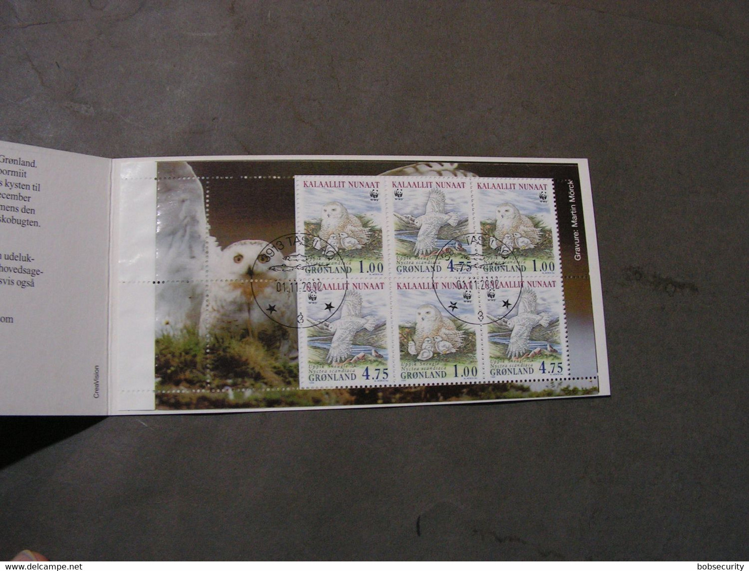 Grönland , MH 2002 Owl Eulen - Booklets