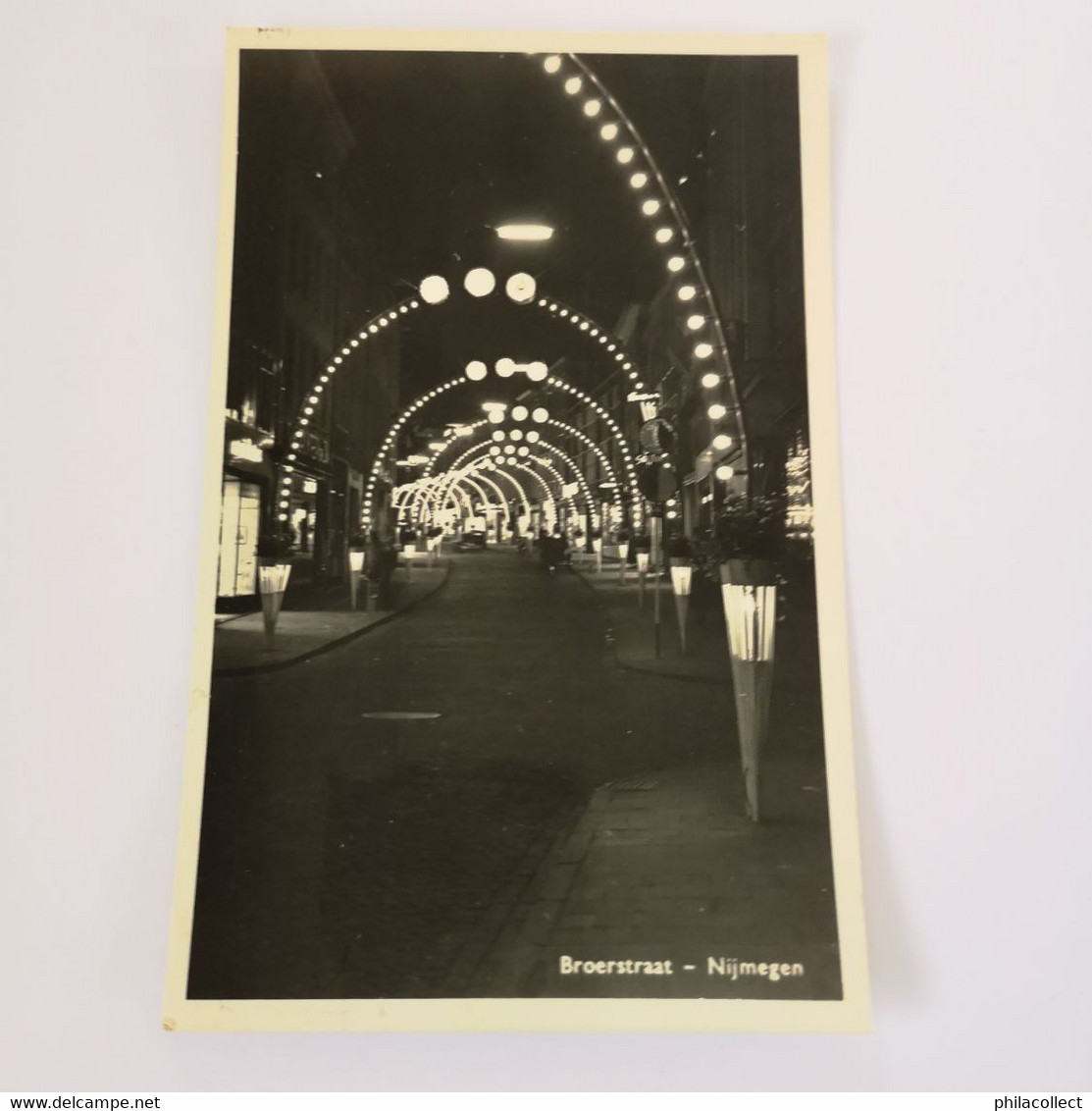 Nijmegen  // Broerstraat - Feestverlichting? 1956 - Nijmegen