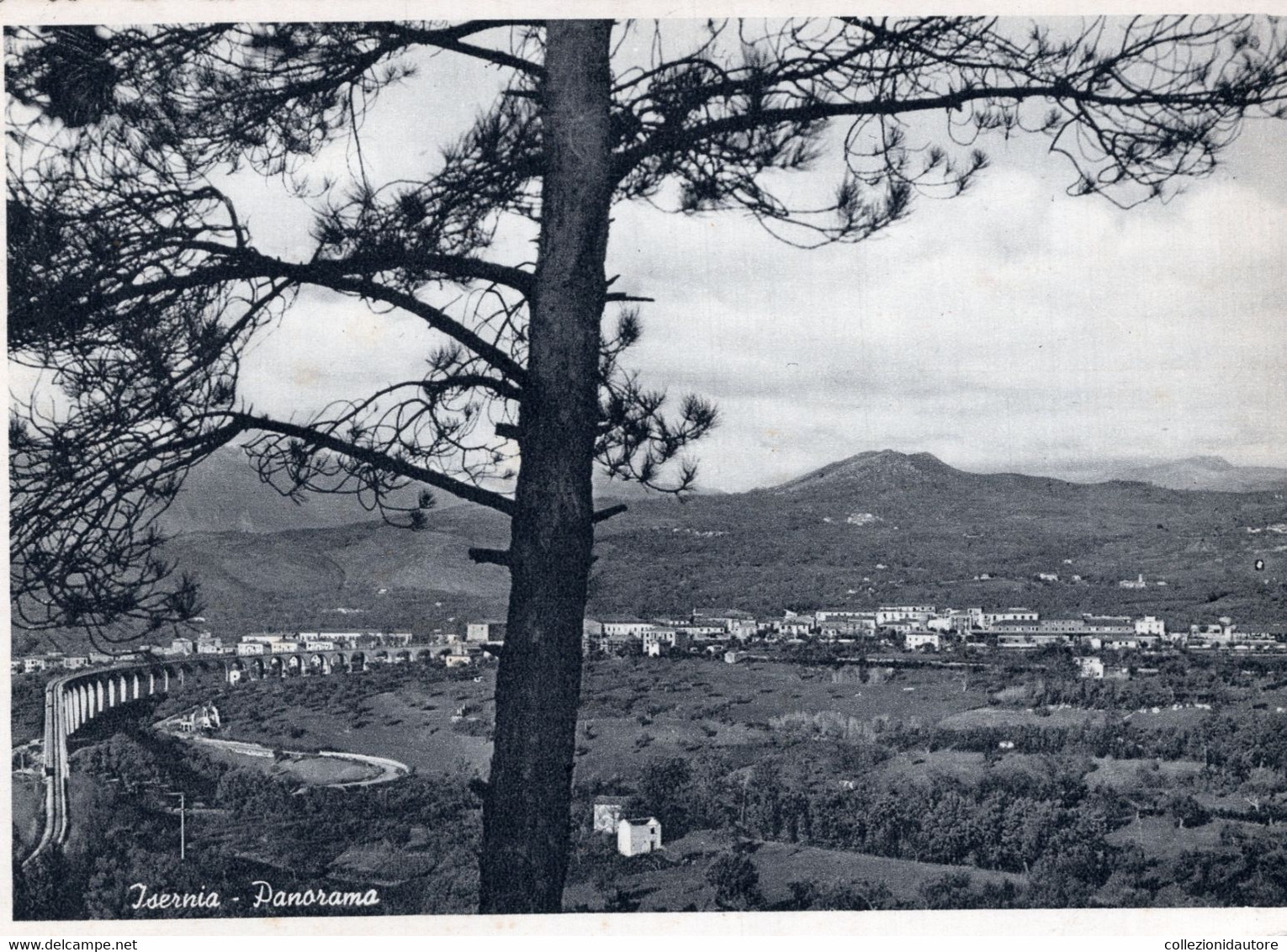 ISERNIA - PANORAMA - CARTOLINA FG SPEDITA ANNI 50 - Isernia