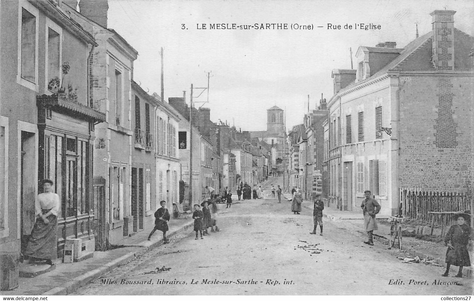 61-LE-MESLE-SUR-SARTHE- RUE DE L'EGLISE - Le Mêle-sur-Sarthe