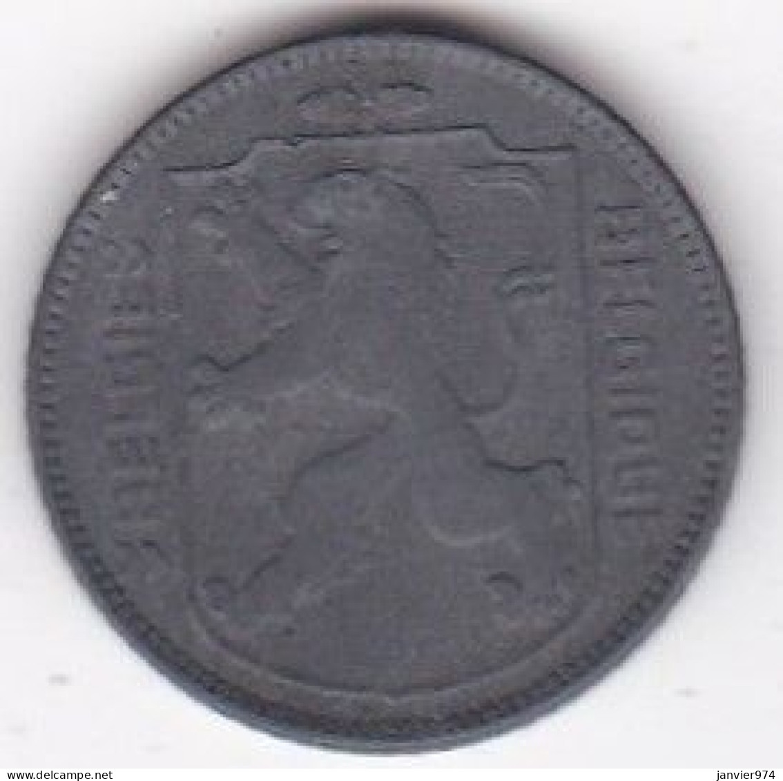 Belgique 1 Franc 1942 , Leopold III , En Zinc, KM# 128 - 1 Frank