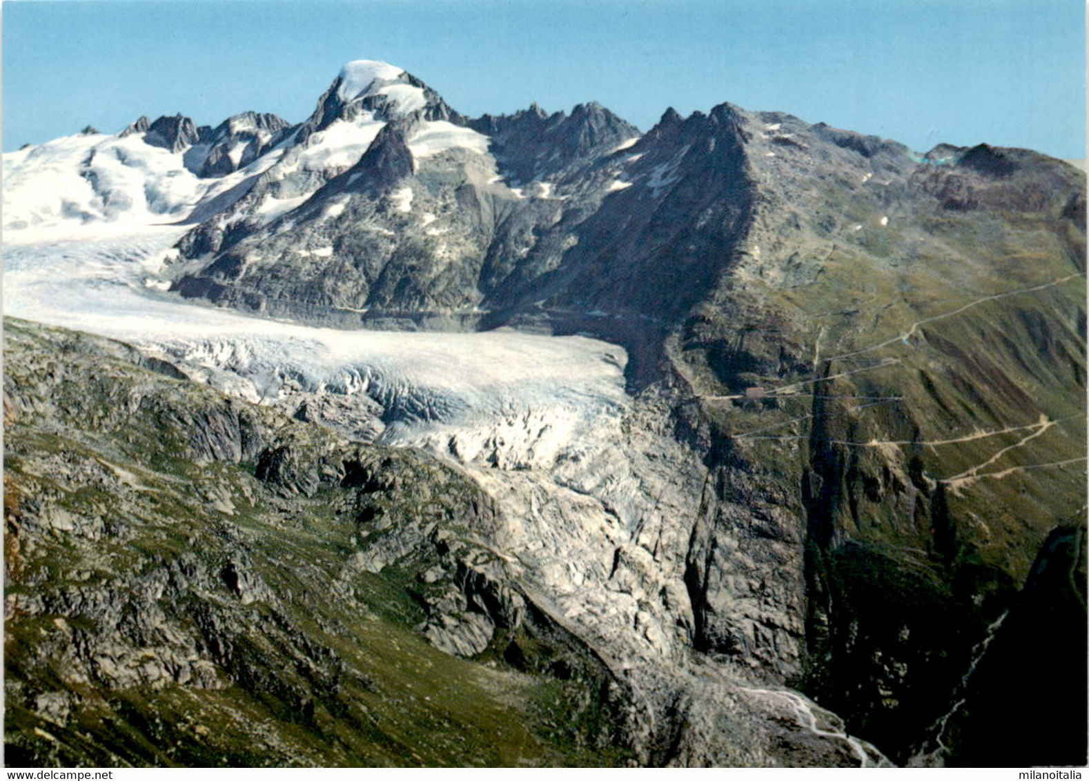 Rhonegletscher Mit Furkapass Und Galenstock (2795) - Lens