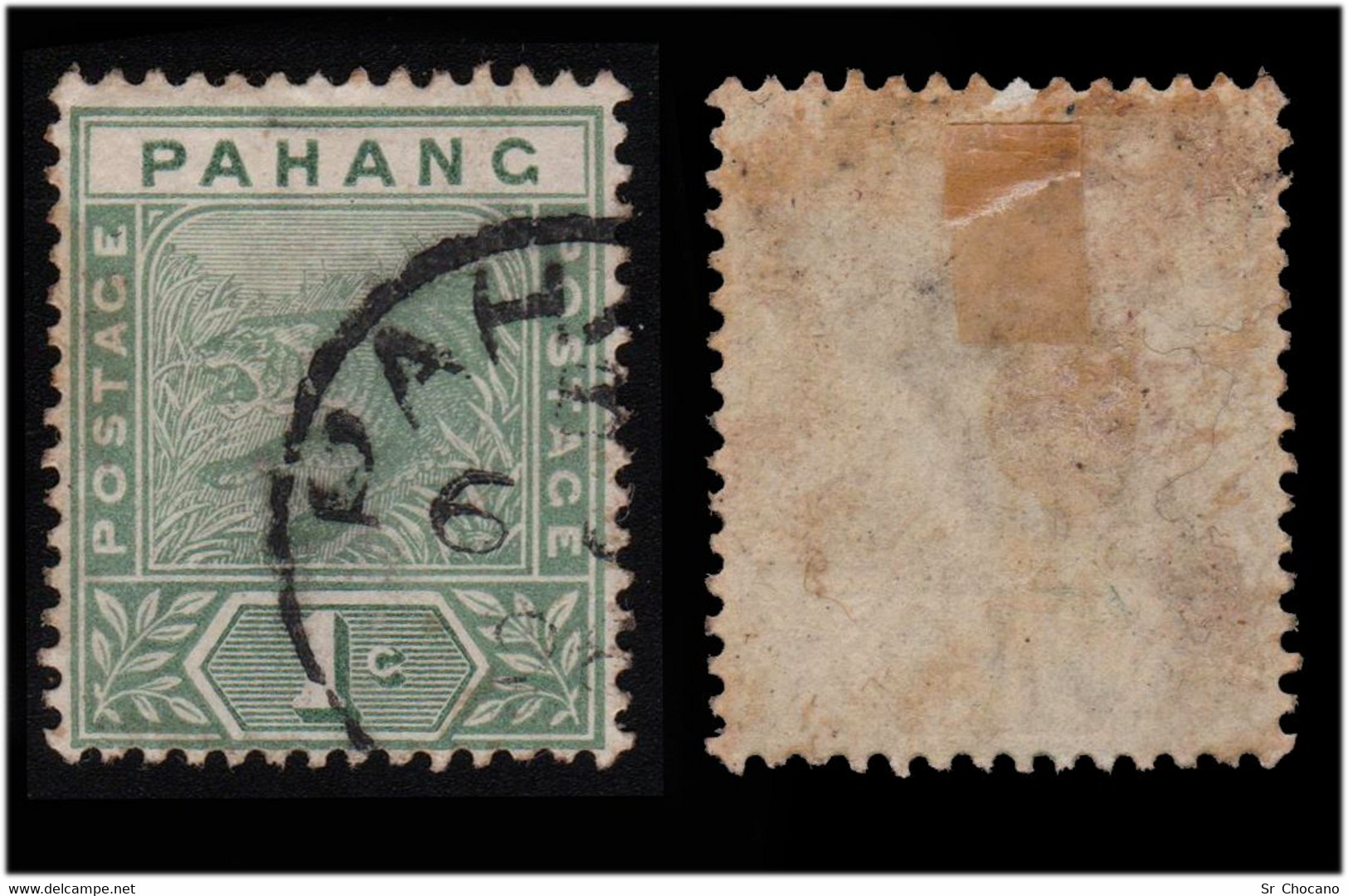 Malayan States PAHANG.1891.SG 11. 1c.Used. - Pahang