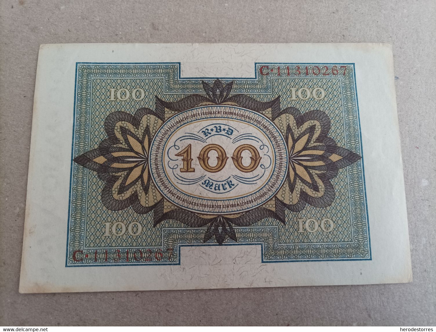 Billete De Alemania De 100 Mark, Año 1920, AUNC - A Identificar