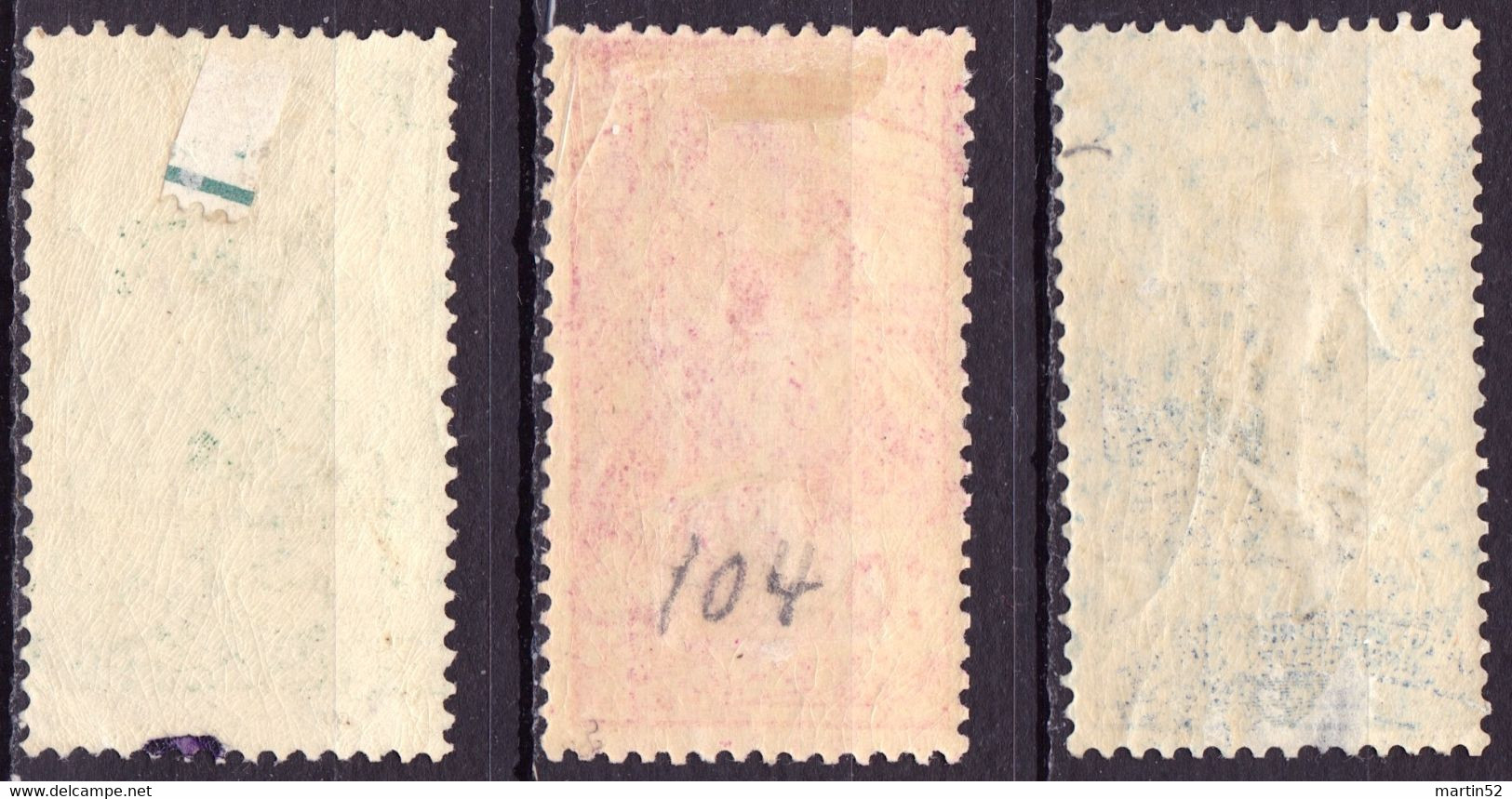 Schweiz Suisse 1900: "25 Jahre UPU" Zu 77B-79B Mi 71-73 (Type II) Yv 86-88 * Falzspuren Charnières MH (Zu CHF 105.00) - Unused Stamps