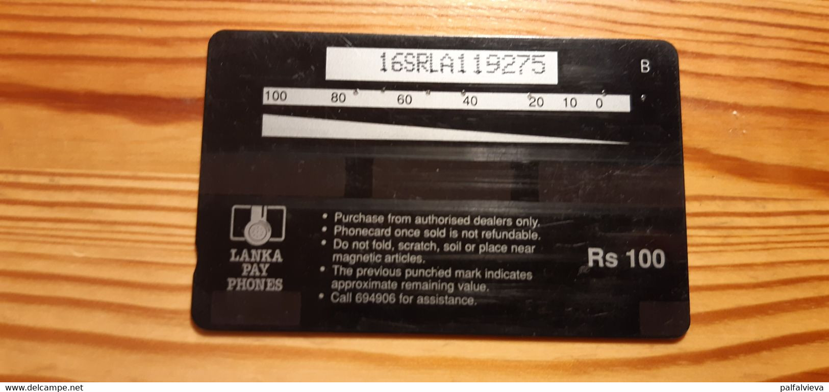 Phonecard Sri Lanka 16SRLA - Sri Lanka (Ceylon)