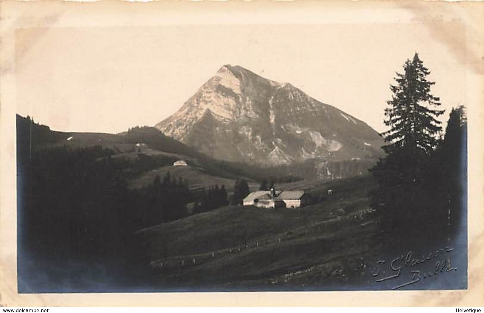 Le Moléson Vu Depuis Les Environs Du Pâquier, La Tsenôda Phot. Glasson Bulle / Gruyère - Bulle