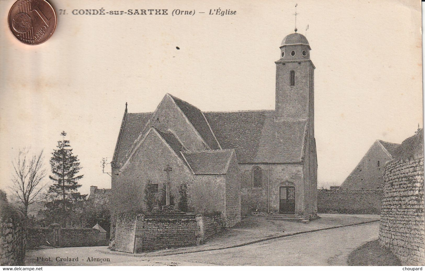 61 - Carte Postale Ancienne De  CONDE SUR SARTHE    L'Eglise - Other & Unclassified