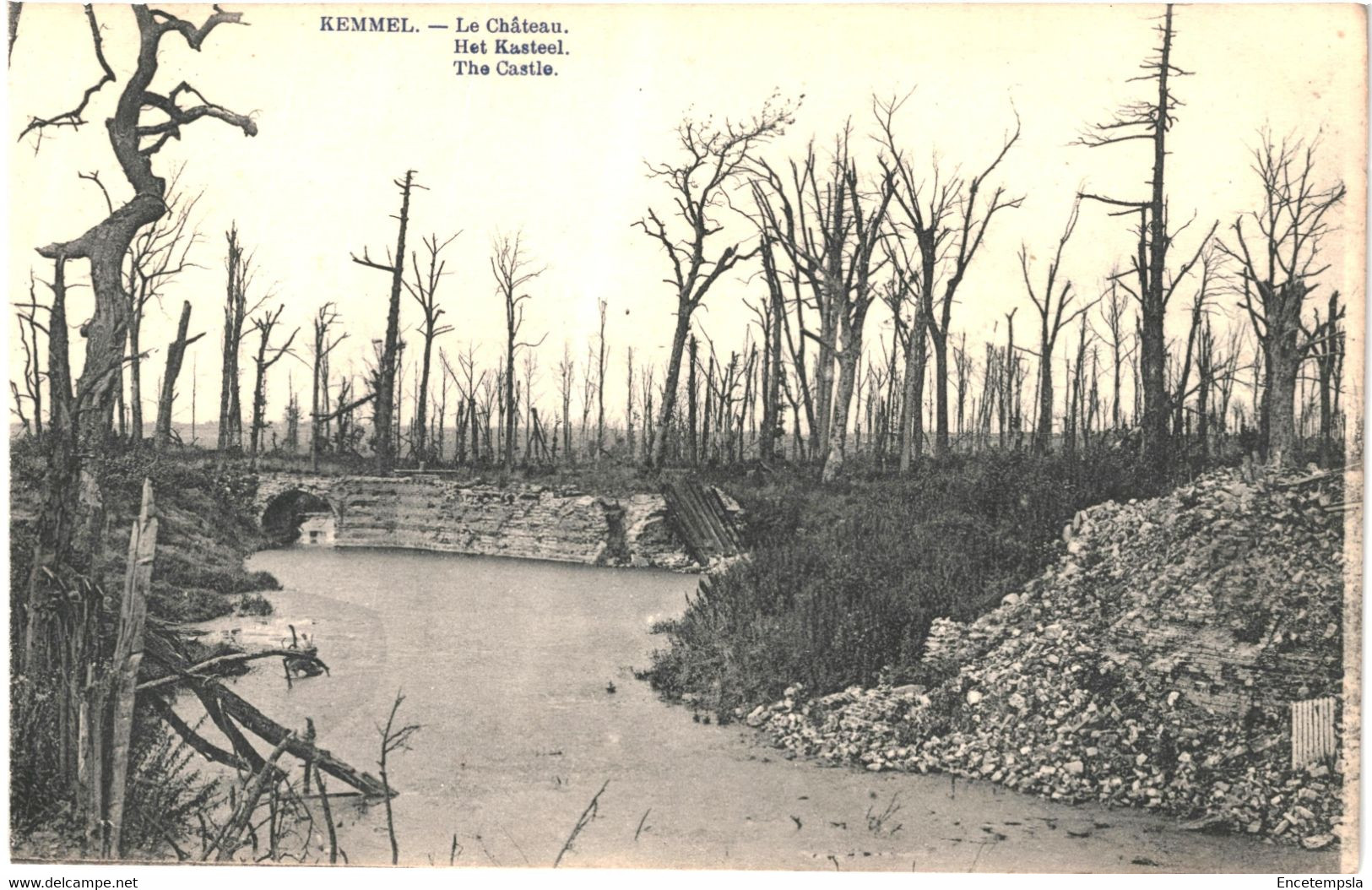 CPA  Carte Postale   Belgique Kemmel Le Château Ruines   VM64381 - Heuvelland