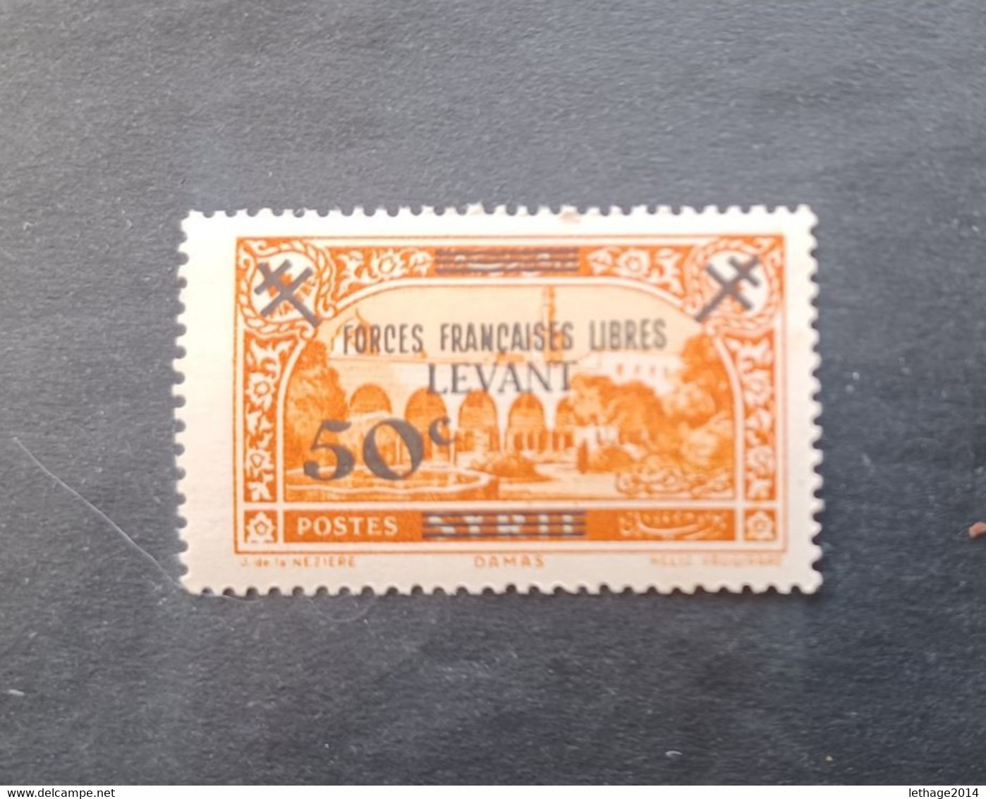 LEVANT FRANCE LIBRE GRAND LIBAN 1942 TIMBRE DE SYRIA DE 1930 CAT YVERT 41 MNH - Neufs