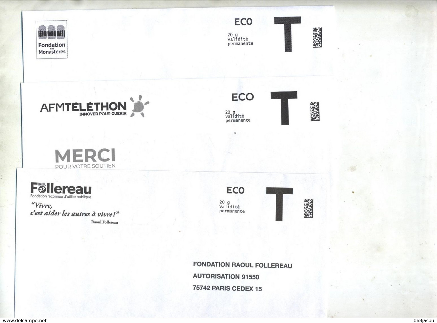 Lot 9 Enveloppe Reponse T à Voir - Karten/Antwortumschläge T