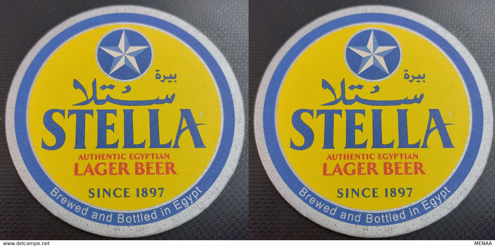 EGYPT - STELLA BEER LABEL(Cardboard) - AL AHRAM CO. (Egitto) (Ägypten) (Egipto) (Egypten) Africa - Serviettes Publicitaires
