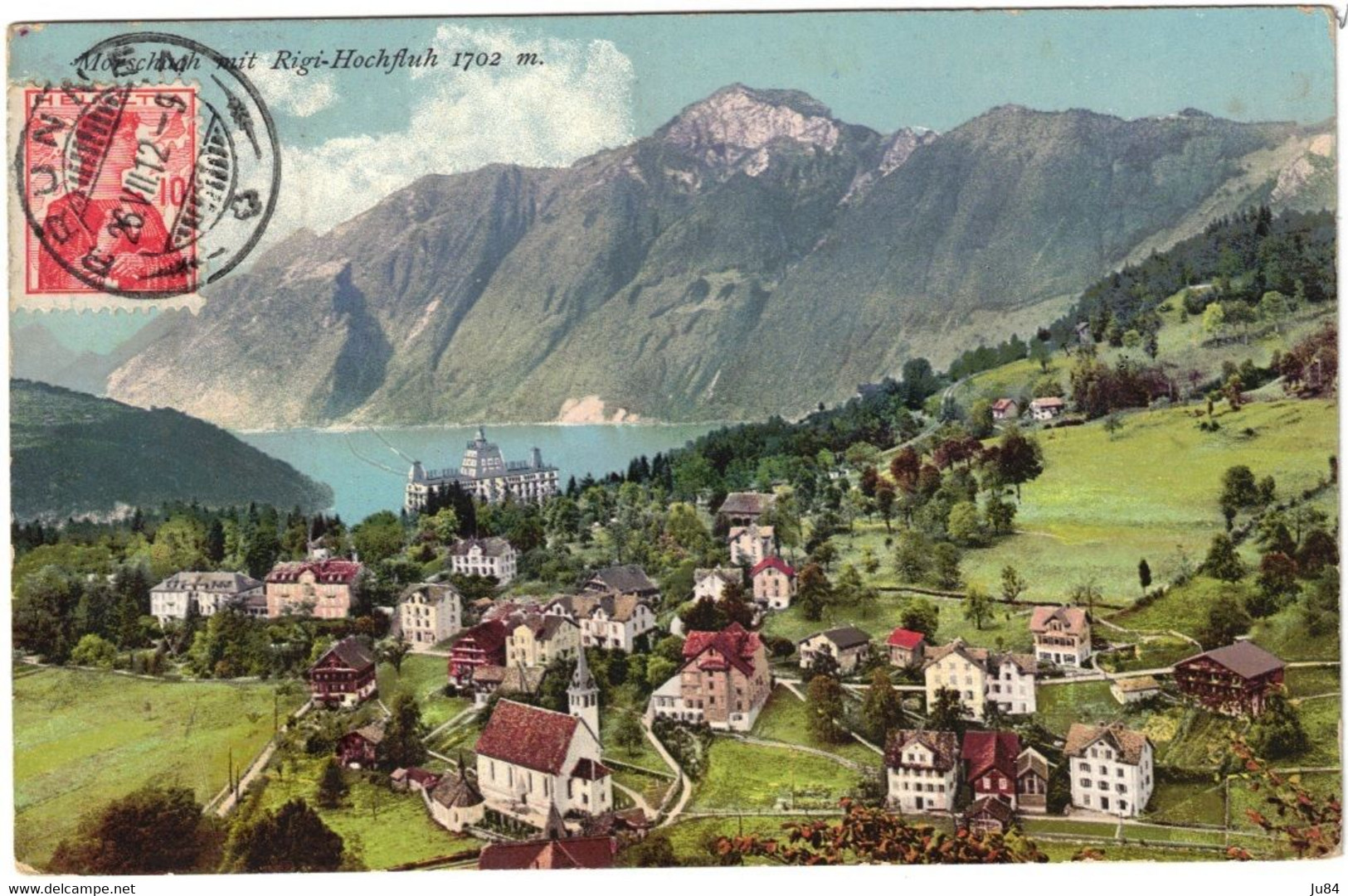 Suisse - Schwyz - Brunnen - Morschach Mit Rigi-Hochfluh - Carte Postale Pour Lille (France) - 26 Juillet 1912 - Morschach